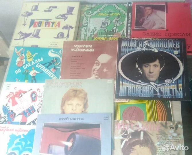 Виниловые пластинки 32 штуки оптом
