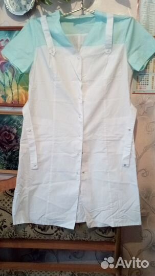 Белый медицинский халат 48-50