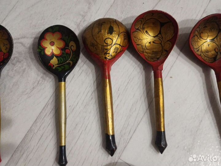 Ложки деревянные Хохлома