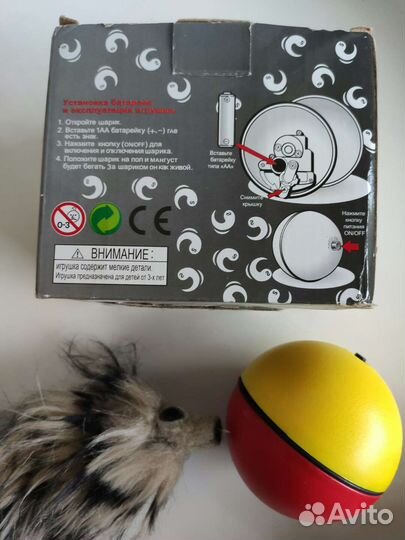 Вертихвост Мангуст бегает за шариком