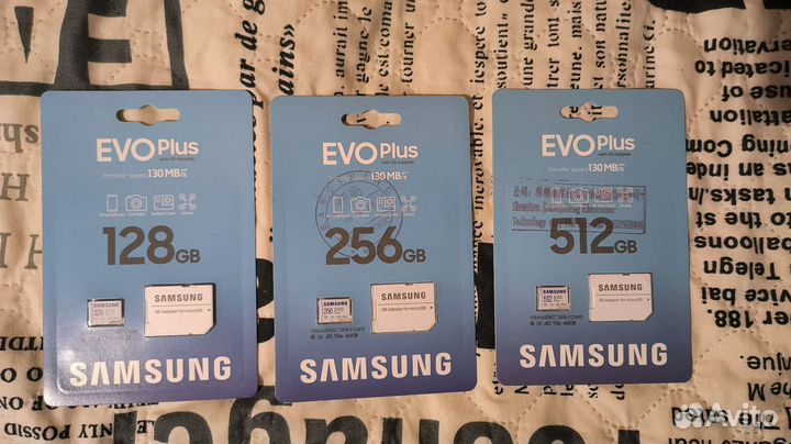 Карта памяти Samsung EVO Plus micro SD 128 gb