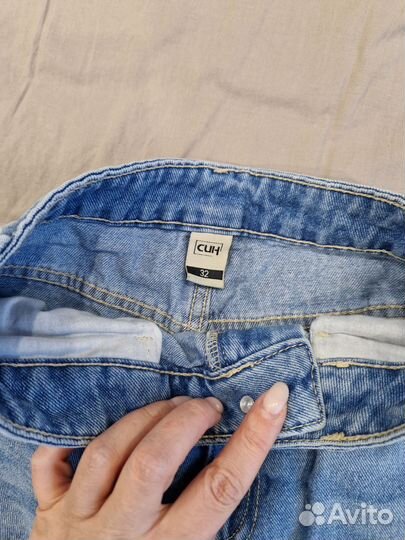 Джинсы женские Sinsay 42 р карго голубые