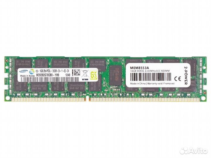 RAM Samsung, 16gb, 2Rx4, PC3L, 10600(1333), DDR3, ECC, REG, Ref