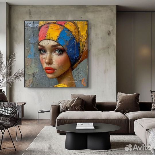 Живопись картины портрет девушки в стиле Пикассо
