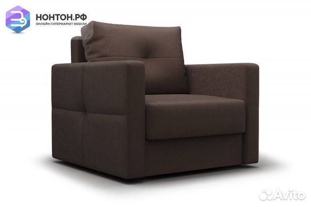 Кресло еврокнижка Вита коричневое