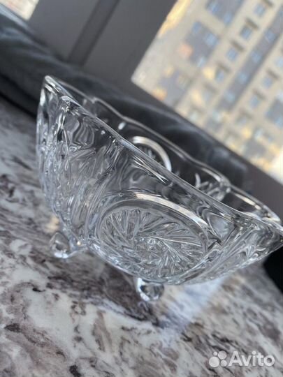 Салатник хрустальный конфетница