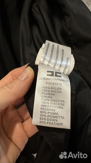 Пуховик демисезонный черный 42(s)