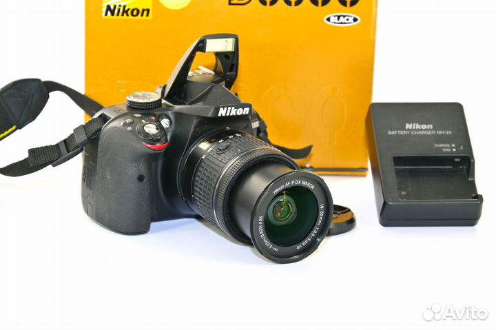 Nikon D3300 24.2MP зеркалка Kit AF-P VR 18-55
