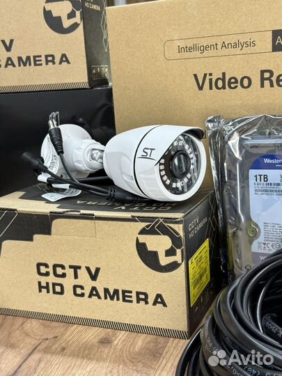 Готовый комплект 4G видеонаблюдения 7 камер 2MP