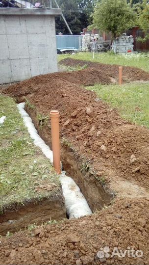 Дренажная труба установка под ключ