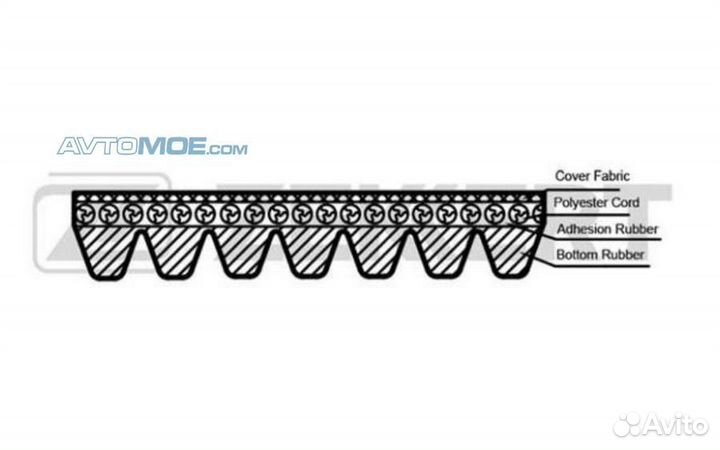 Ремень поликлиновой Honda Accord VII 03- BMW 7 (E6
