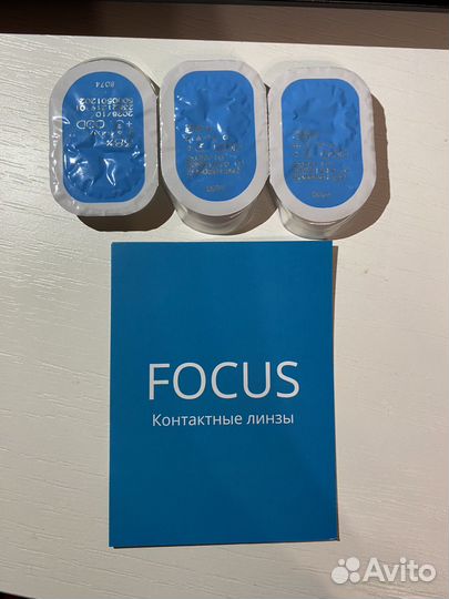 Контактные линзы focus/ +3.50 / 3 месяца