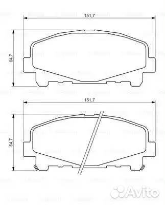 Колодки тормозные honda accord 2.0/2.4 АКПП 08- пе