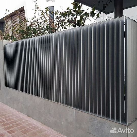 Забор лофт. Монтаж под ключ