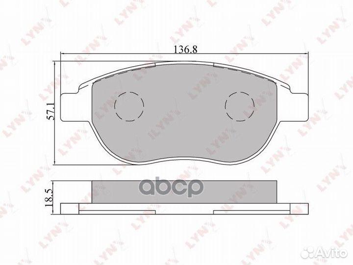 Колодки тормозные дисковые передние BD-2202 LYN