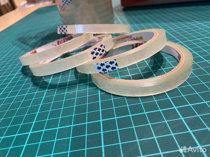 Узкий скотч 9 мм длина 50 метров
