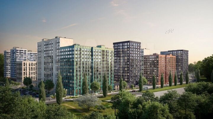 2-к. квартира, 53,7 м², 9/17 эт.