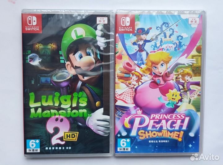 Princess Peach showtime и Luigi's mansion 2 hd