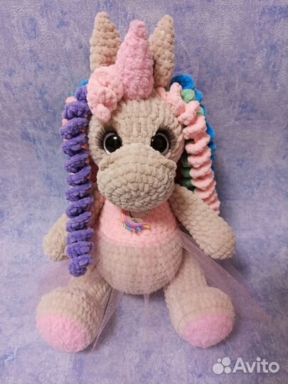 Единорожка радужная ручная работа