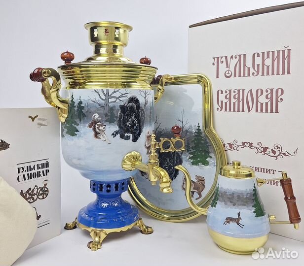 Самовар в наборе 
