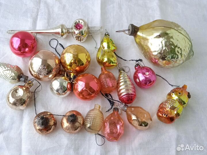 Елочные игрушки винтаж СССР одним лотом