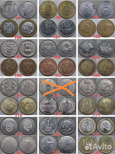 Иностранные монеты альбом 49