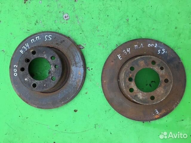 Диск тормозной передний не вентилируемый бмв Е34