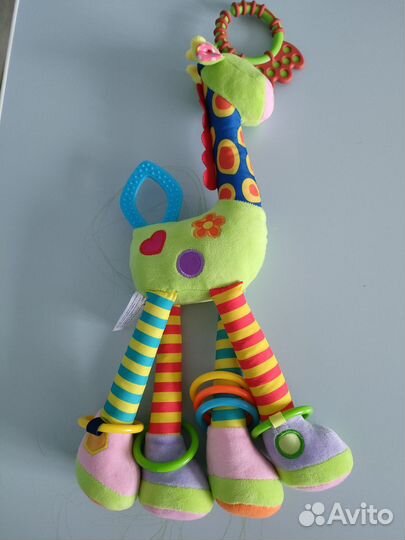 Погремушка Жираф подвеска на коляску кроватку