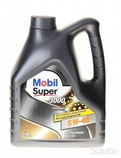 Масло Моторное Mobil super 3000 X1 Diesel 5W40 4 л