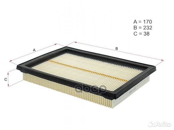 Фильтр воздушный nissan juke 10/X-trail T31 07