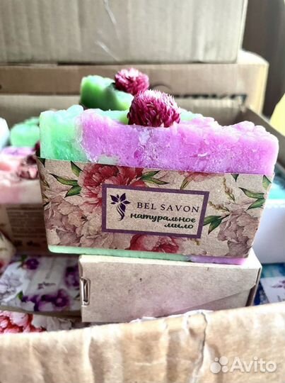 Мыло ручной работы (лаванда и крымская роза)