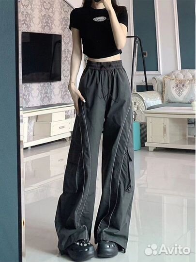 Широкие Штаны Рефлективные Balenciaga Type