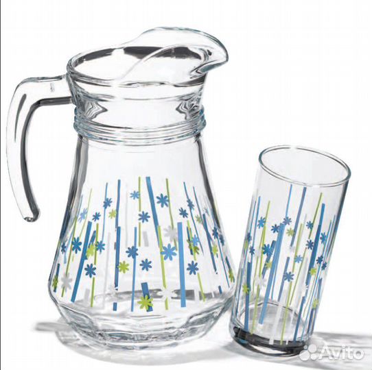 Набор кувшин и 4 стакана
