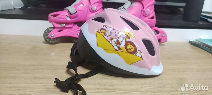 Роликовые коньки + шлем
