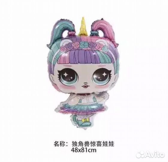 Шар воздушный фольгированный лол