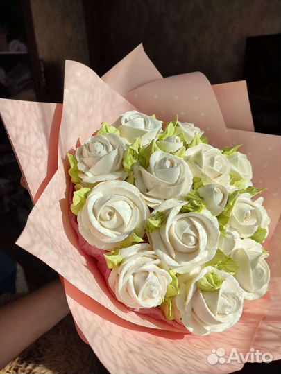 Зефирные букеты, коробки, корзины