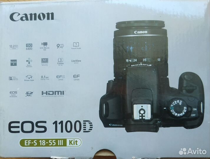 Зеркальный фотоаппарат canon eos 1100d