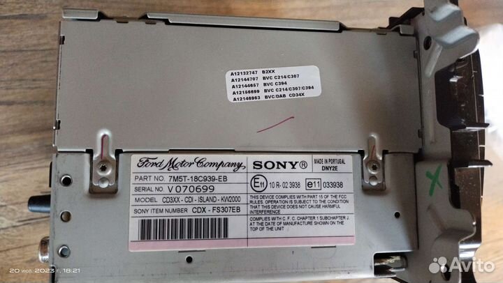 Магнитола штатная Ford Focus 2 рестайл