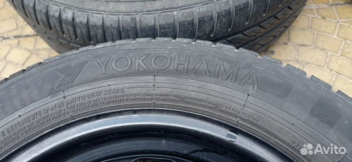 Колеса Yokohama 195/60r15 на стальных дисках