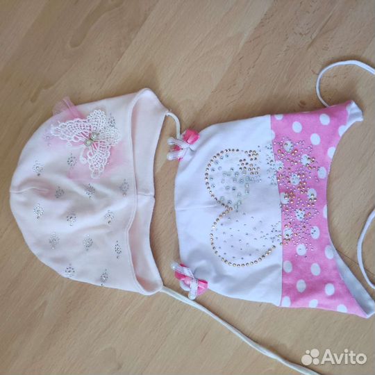 Кепка и шапка для девочки