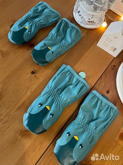 Варежки зимние детские 12-18 месяцев