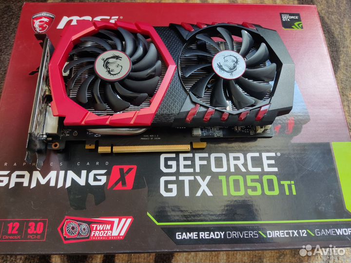Видеокарта MSI Gtx 1050ti Gaming X