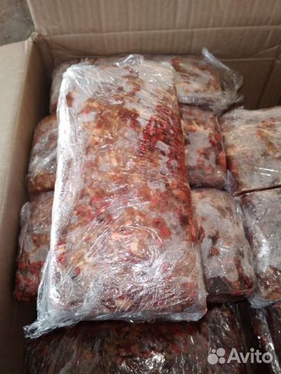 Корм фарш из говядины для животных