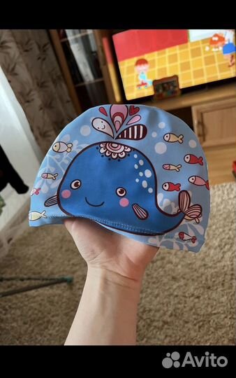 Шапочка для плавания в бассейн детская