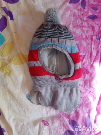 Шапка шлем для мальчика