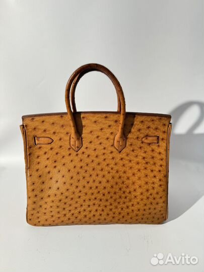 Сумка Hermes Birkin 35 оригинал,страус