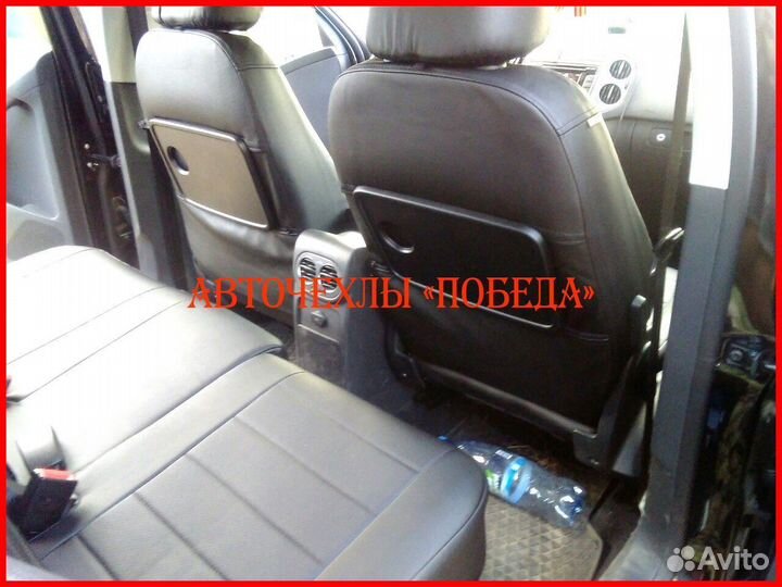 Чехлы Volkswagen Tiguan 1 из экокожи чёрные Класси