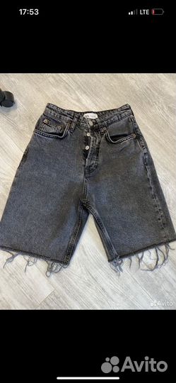 Джинсовые Шорты zara 34