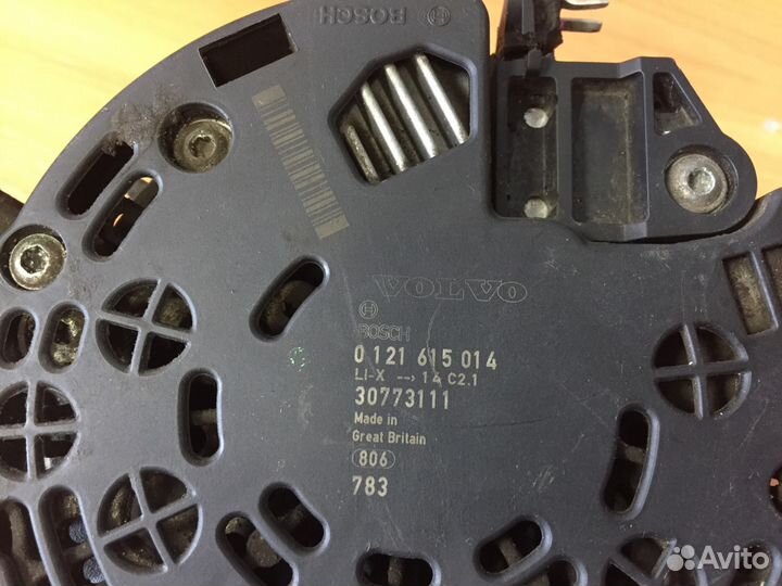 Генератор для Volvo S40 2004-2012 C30 C70