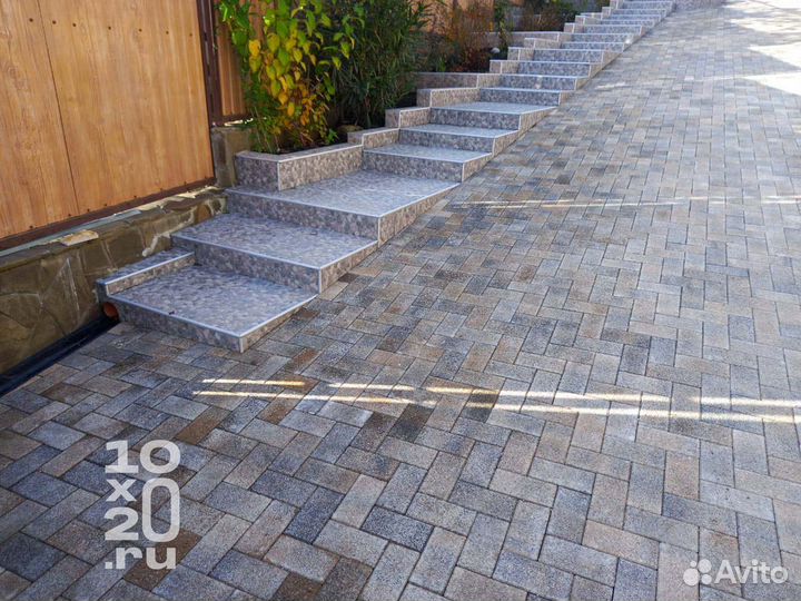 Тротуарная плитка, бордюры с работой под ключ